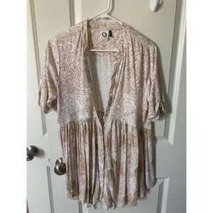 Patterned Anthropologie Blouse